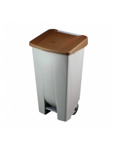 CONTENEDOR SELECTIVO 120LT + TAPA MARRÓN