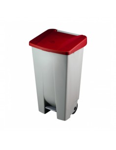 CONTENEDOR SELECTIVO 120LT + TAPA ROJA