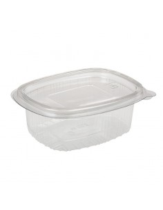 BANDEJA CON TAPA 2000CC TRANSPARENTE - PAQ 25U