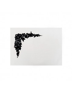 ESTOVALLA OCRE FLORS NEGRE 65GR 32X44CM - CX 1000U