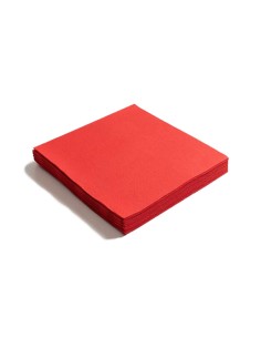 SERVILLETA 33X33CM PUA PUA ROJA CARMÍN - CJ 1200U