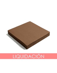 SERVILLETA 40X40CM 2 CAPAS MARRON - CAJA 2400UN
