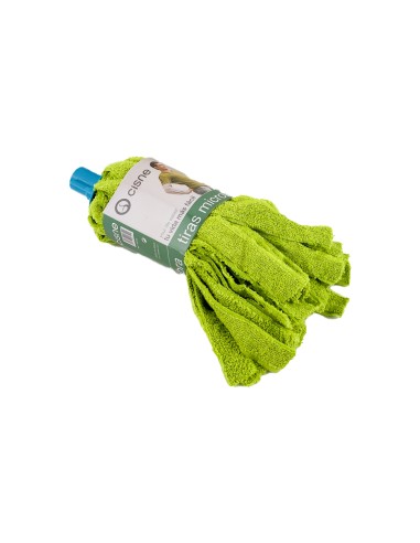 FREGONA MICROFIBRA TIRAS VERDE CISNE