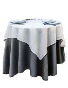 MANTEL 130X130 RASO BLANCO