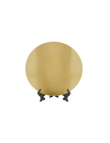 CARTONES PASTELERÍA D/CARA 16CM ORO/NEGRO 100U