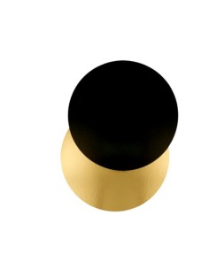 CARTRÓ PASTISS. DOBLE CARA 18CM OR/NEGRE 100U