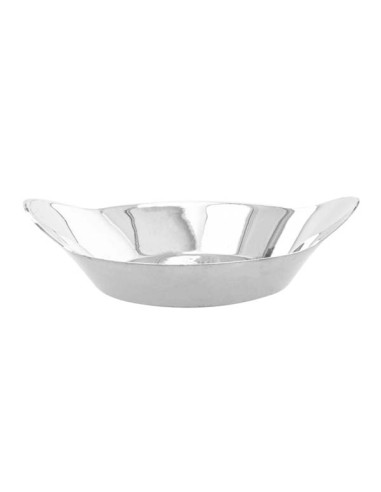 RECIPIENTE TAPAS PLATO OREJAS 30ML PLATEADO C/500U