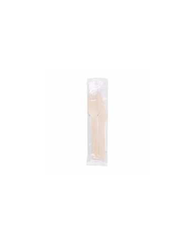 TENEDOR, CUCHILLO, SERV.MADERA MAKAN -100UND