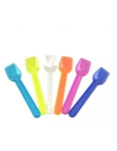 CUCHARA HELADO PLAST.REUT. 9.5CM - PAQUETE 500UND