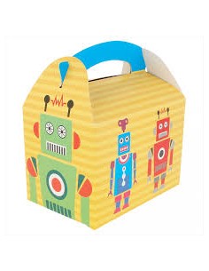"CAIXA MENÚ INFANTIL ""ROBOT"" 17x16x10 CARTRÓ 300U"