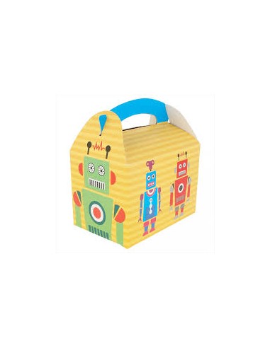 "CAJA MENÚ INFANTIL ""ROBOT"" 17x16x10 CARTÓN...