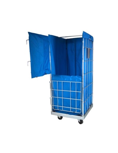 FUNDA P.V.C CARRO LAVANDERIA 80X60X75CM CON VELCRO