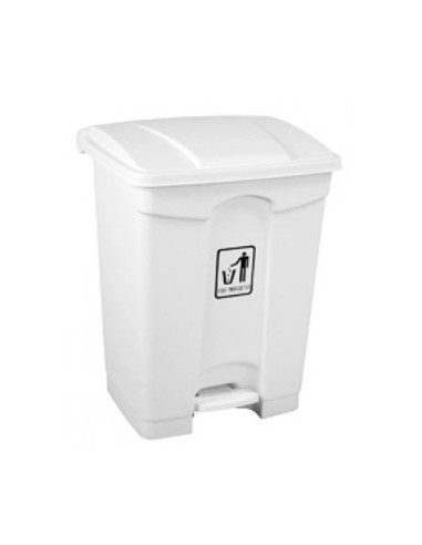 CONTENEDOR 45L PEDAL BLANCO + TAPA AF07331