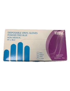 GUANTE VITRILO AZUL EXTRA GRANDE PAQ. 100UD