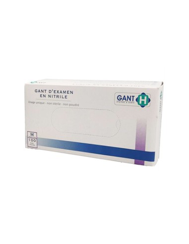 GUANT NITRIL GRIS FOSC TALLA M - CAIXETA 100UND