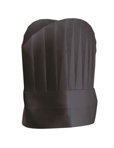 GORRO CONTINENTAL CHEF´S 25CM NEGRE C.100UNT