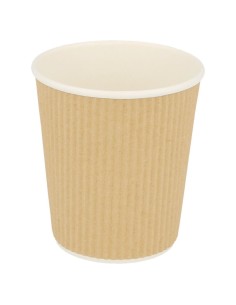 VASO BEBIDA CALIENT D.PARED OND.180ml KRAFT 1000U