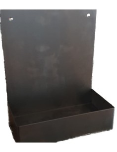 SUPORT BASE INOX PARET PER 2 AMPOLLES UNITAT