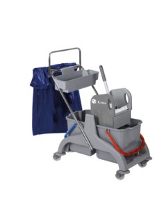 CARRO TANK DOBLE 2X25L AMB PREMSA, CISTELL I SUPORT BOSSA...