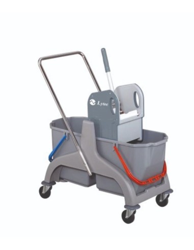 CARRO TANK DOBLE 2X25L CON PRENSA (SCPE50D)