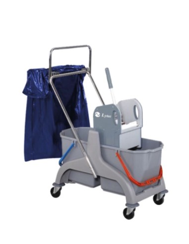 CARRO TANK DOBLE ECO 2X18L PREMSA I SUPORT BOSSA (SCPEC36DG)