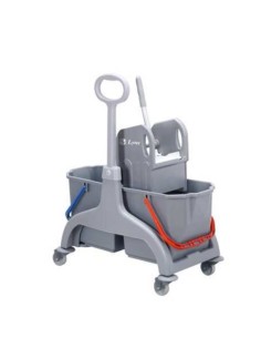 CARRO TANK DOBLE ECO 2X25L CON PRENSA Y ASA (SCHEC50D)