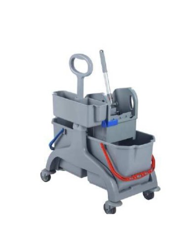 CARRO TANK DOBLE ECO 2X18L AMB PREMSA, CISTELLA I NANSA (SCHEC36BD)