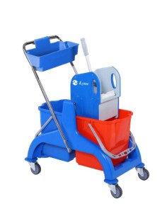 CARRO TANK DOBLE 2X18L AMB PREMSA I CISTELLA (SCP36B)