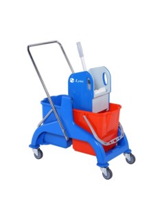 CARRO TANK DOBLE 2X25L CON PRENSA (SCP50)