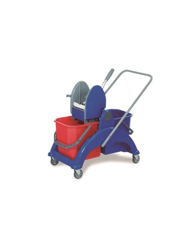 CARRO LIMPIEZA DOBLE CON PRENSA SKY-225