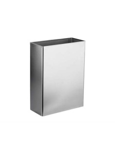 PAPELERA RECTANGULAR INOX SATIN.25L