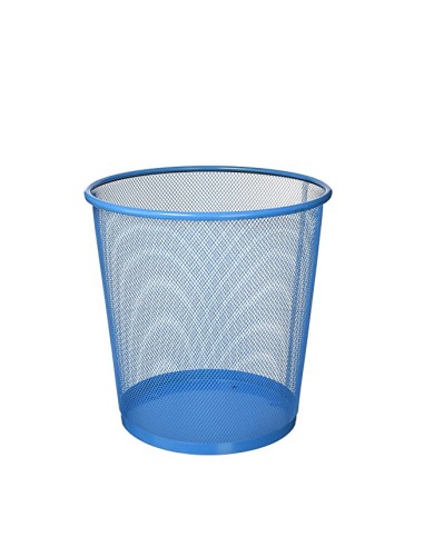 PAPELERA REJILLA AZUL Ø27CM UNIDAD
