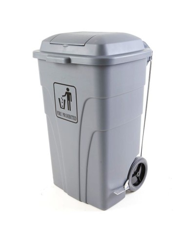 CONTENEDOR CON PEDAL GRIS 120L (REF. AF07302A)