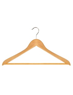 PERCHA STANDARD MADERA NATURAL.CAJA 48