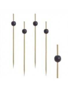 BROCHETA 12.5CM NEGRA - CAJA 3000UND