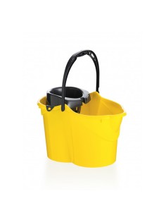 CUBO CON ESCURRIDOR 15L OVALADO AMARILLO