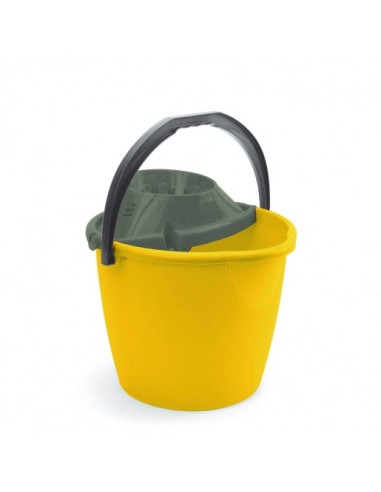 CUBELL + ESCURRIDOR 13L RODÓ COLOR GROC
