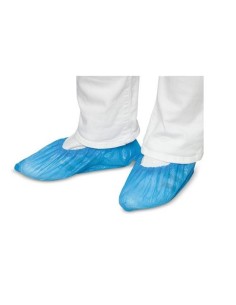 CUBREZAPATOS DE PLÁSTICO AZUL- PAQUETE 100UND