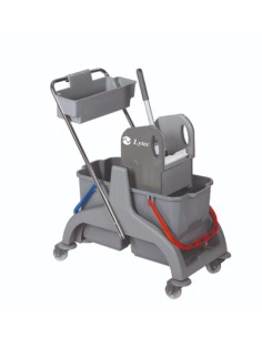 CARRO TANK DOBLE 2X18L CON PRENSA Y CESTA (SCPEC36DG)