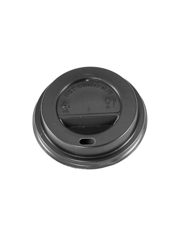 TAPA VASO CARTÓN VENDING NEGRA 200CC - PAQ. 100 UN
