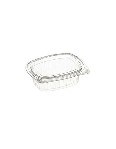 BANDEJA CON TAPA PET 500CC TRANSPARENTE - PAQ 50U