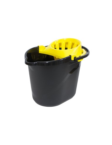 CUBO 15L ONE NEGRO + ESCURRIDOR AMARILLO