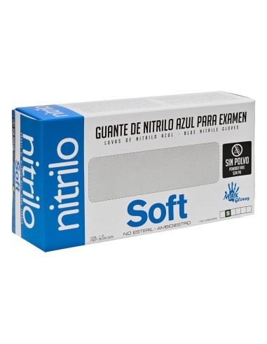 GUANT NITRIL BLAU TALLA S - CAIXETA 100UNT