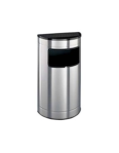 CENICERO PAPELERA MEDIA LUNA INOX 50L