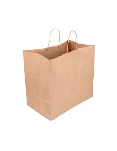 BOLSA KRAFT RIZADA 36+21x33.5 CAJA 250U
