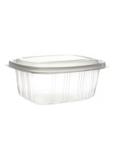 BANDEJA CON TAPA PP 1000CC TRANSPARENTE - PAQ 50U