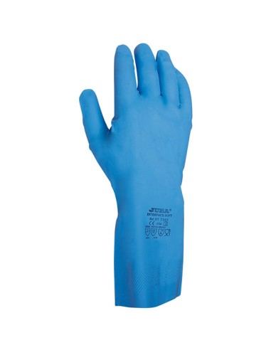GUA NITRIL SATINAT BLAU TALLA L - PAQUET 12PARELL