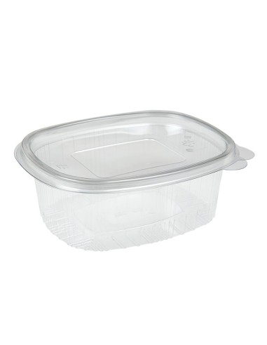 BANDEJA CON TAPA PP 750CC TRANSPARENTE - PAQ 50U
