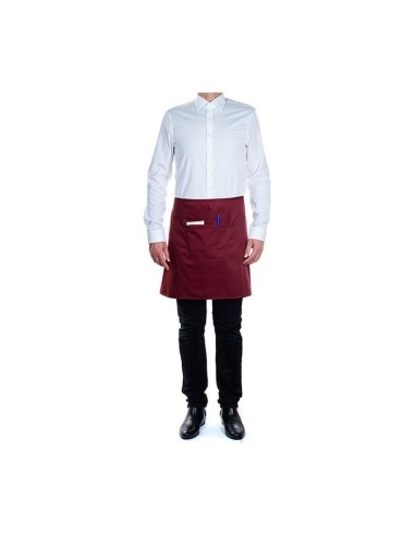 DELANTAL MANDIL BARMAN BURDEOS