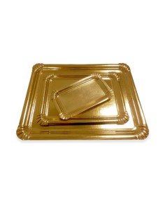 BANDEJA CARTÓN ORO Nº11 28X36CM - PAQUETE 100UND